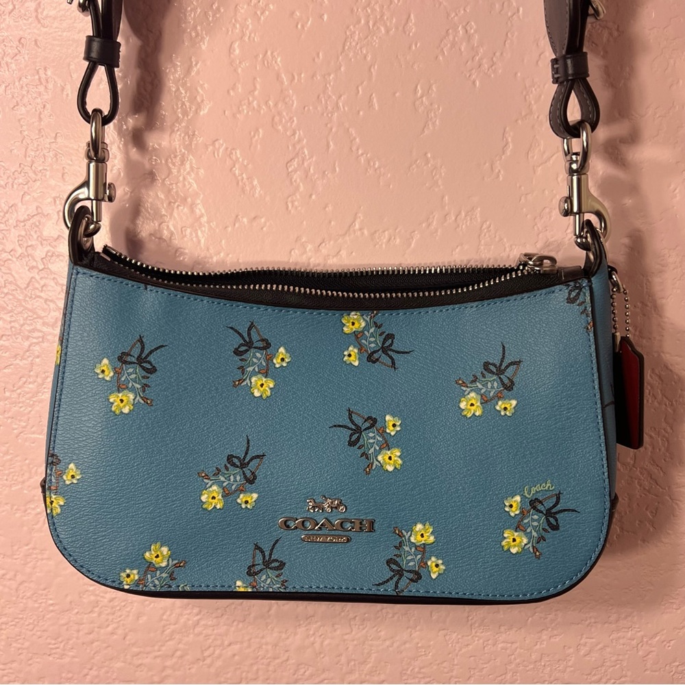 Coach Women’s Blue Floral Crossbody